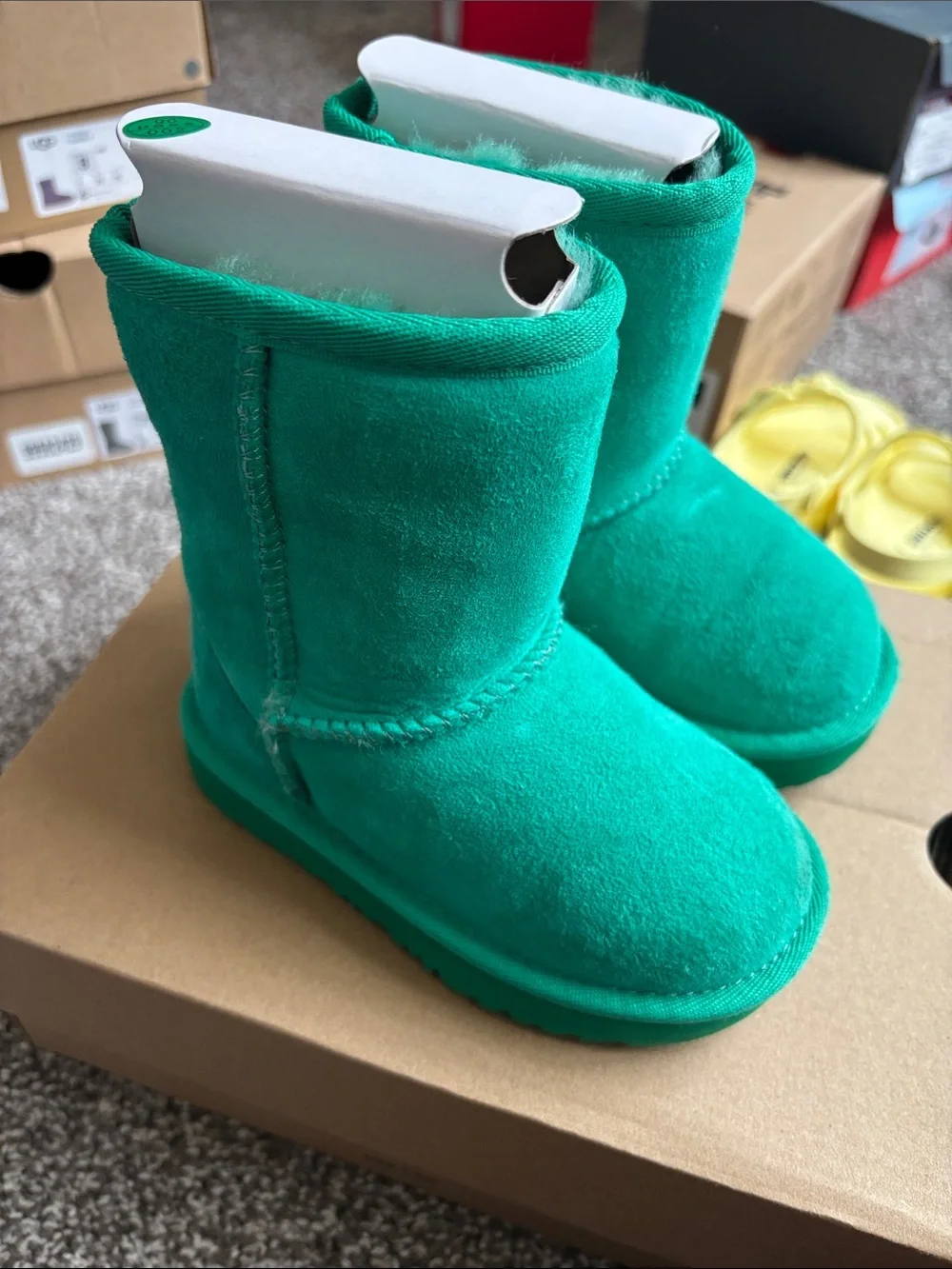 Classic UGG Kids Green Classic Short Boots